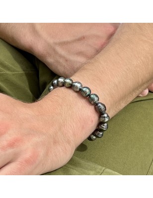quel est le prix d'un bracelet homme qu'avec des perles de Tahiti ? bijoux tahitiens