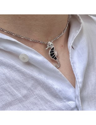 hippocampe pendentif homme thème mer prix - cheval de mer en pendentif
