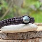 Teaniva - Bracelet Perle de Tahiti - Gris Bleu - 10.60mm