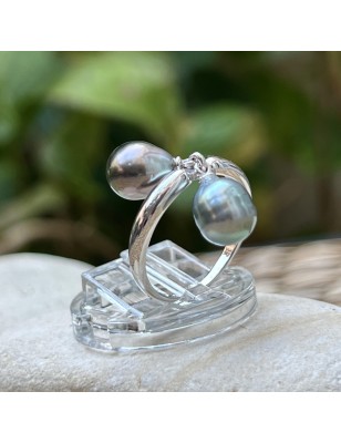 vraie perle de tahiti bague prix - bague tahitienne perles de culture de Tahiti