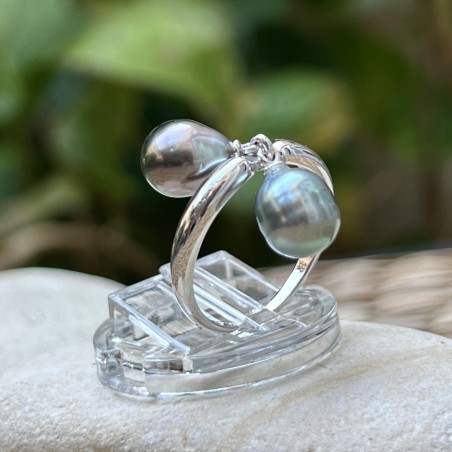 vraie perle de tahiti bague prix - bague tahitienne perles de culture de Tahiti