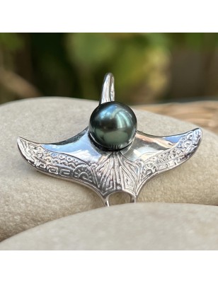 perle de culture de Tahiti en pendentif homme argent perle prix bijoux tahitiens