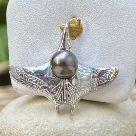 孔雀图案吊坠 - 8.34毫米