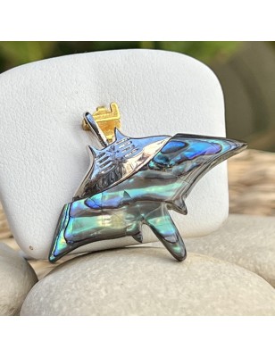 nacre abalone pendentif raie manta homme prix