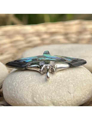 abalone nacre pendant manta ray price