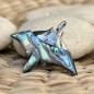 Fafapiti – Anhänger aus Abalone und Perlmutt mit Mantarochenmotiv