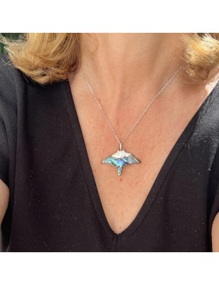 abalone nacre pendant manta ray price