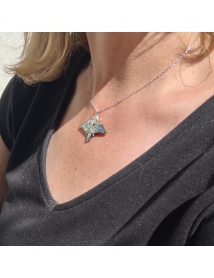 nacre abalone pendentif raie manta homme prix