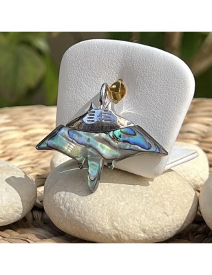 nacre abalone pendentif raie manta homme prix