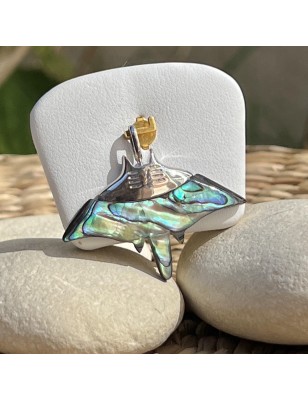 nacre abalone pendentif raie manta homme prix