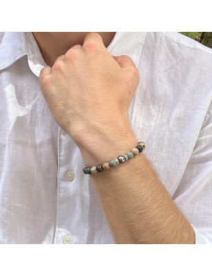 Armband Jaspis – Perle de Tahiti Bleue – 8,61 mm