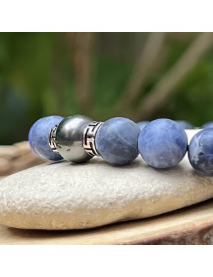 blue stones for man on bracelet with tahitian pearls price - tahitian bracelet for men