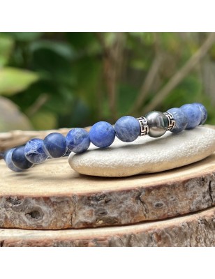 blue stones for man on bracelet with tahitian pearls price - tahitian bracelet for men