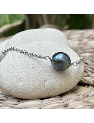 genuine tahitian cultured pearl women bracelet silver price - tahitian bracelet