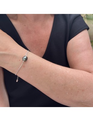 genuine tahitian cultured pearl women bracelet silver price - tahitian bracelet