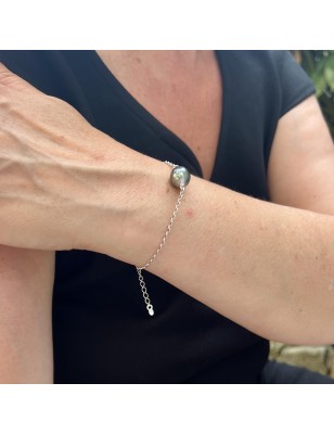 genuine tahitian cultured pearl women bracelet silver price - tahitian bracelet