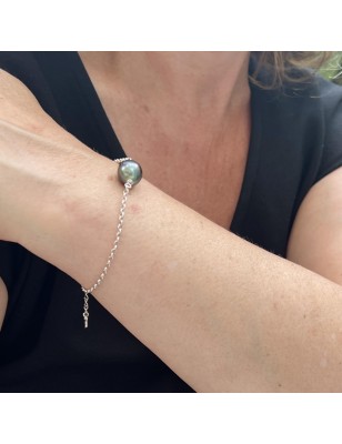 genuine tahitian cultured pearl women bracelet silver price - tahitian bracelet
