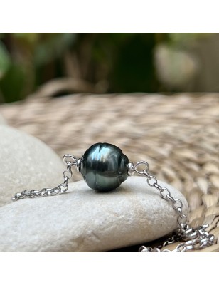 genuine tahitian cultured pearl women bracelet silver price - tahitian bracelet