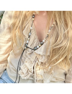 south sea pearls and tahitian pearls long necklace price