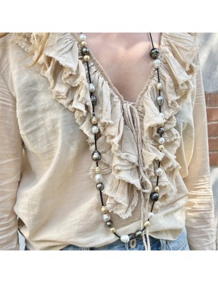 Collar con perla de Tahití