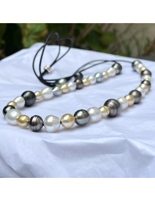 south sea pearls and tahitian pearls long necklace price - tahitian jewelry - tahitian jewerly stores