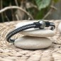 Ezio - Pulsera para hombre con perla de Tahití y pavo real - 11,60 mm