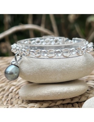 blue lagoon tahiti pearl women's bracelet price - tahitian bracelet for women - tahitian jewelry