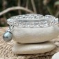 Souffle des Lagons - Oval Tahitian Pearl - Rhodium-plated Silver