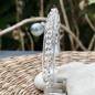 Aliento de las Olas - Gota de Perla de Tahití - Plata Rodiada