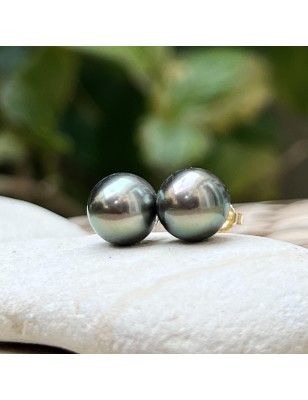 clous oreille perle Tahiti - boucles or perles de culture de Tahiti prix