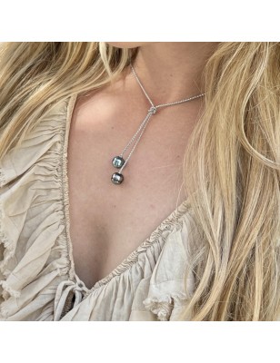 collier femme perle Tahiti bleu lagon prix - collier femme tahitien