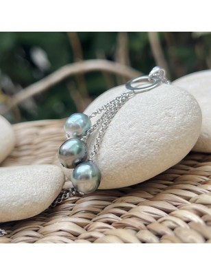 Collana Trilogy - Grigio Blu - Verde Lime - Blu Rosa