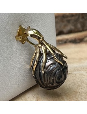 octopus gold pendant tahitian pearl engraved price cultured pearls
