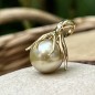 Octopus - Golden Tahitian Pearl 18K Gold Pendant