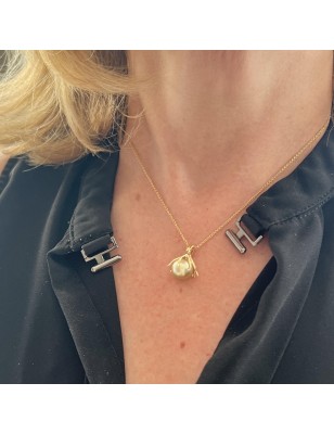 octopus man gold pendant tahitian cultured golden pearl price  - tahitian men's pendant - tahitian jewelry