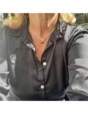 Tahiti pearl women's pendant price - green colour pearl from Tahiti on pendant for women