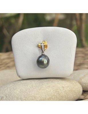 femme pendentif argent perle Tahiti verte prix - pendentif tahitien pour femme