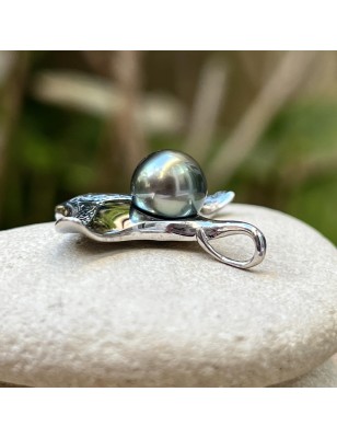 manta ray men pendant Tahitian cultured peacock pearl price - perla Tahiti
