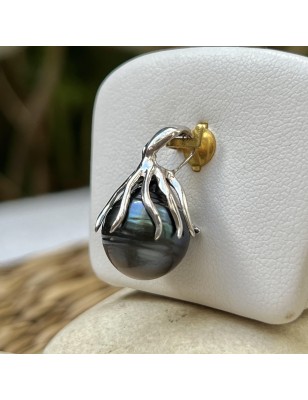 Мауи - Таитянский жемчуг - Сине-фиолетовый - 11,84 мм