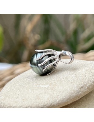 meaning octopus men's pendant Tahitian cultured pearl price - perla Tahiti cultured pearls