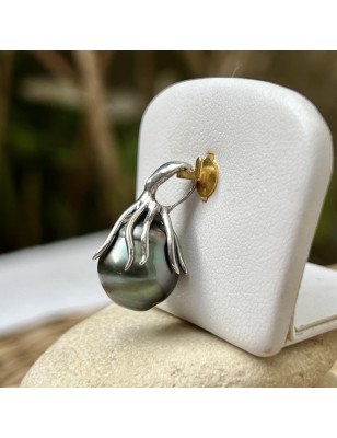 meaning octopus men's pendant Tahitian cultured pearl price - perla Tahiti cultured pearls