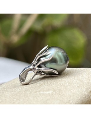meaning octopus men's pendant Tahitian cultured pearl price - perla Tahiti cultured pearls
