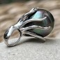 Octopus - Tahitian Blue-peacock Pearl 18K Gold Pendant