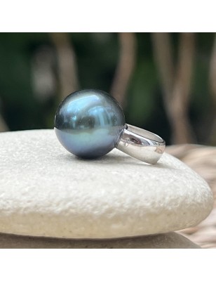 grosse perle de culture de Tahiti bleue en pendentif homme perle rare prix