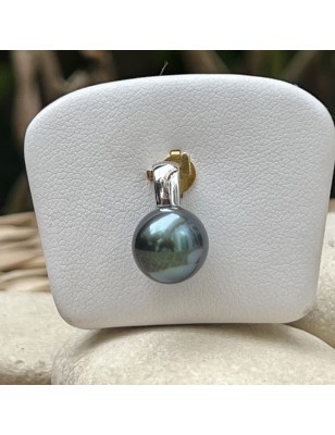 grosse perle de culture de Tahiti bleue en pendentif homme perle rare prix