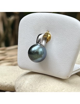 grosse perle de culture de Tahiti bleue en pendentif homme perle rare prix
