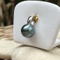 Moerani - Perle de Tahiti Bleue - 10.76mm - Or Blanc 750