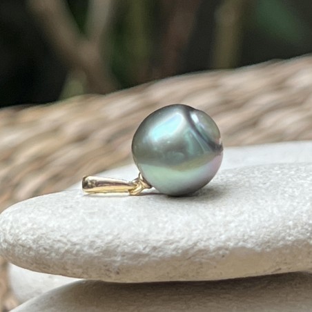 lagoon-blue hue tahiti cultured pearl women's pendant - tahitian pendant for women you love