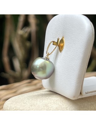 lagoon-blue hue tahiti cultured pearl women's pendant - tahitian pendant for women you love