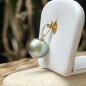 Moana Kea - Lagoon-blue Tahitian Pearl - 18k Gold Pendant